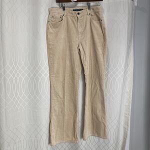 Vintage Polo Jeans Co Ralph Lauren Corduroy Bootcut Jeans Womens 12x30 Tan Beige